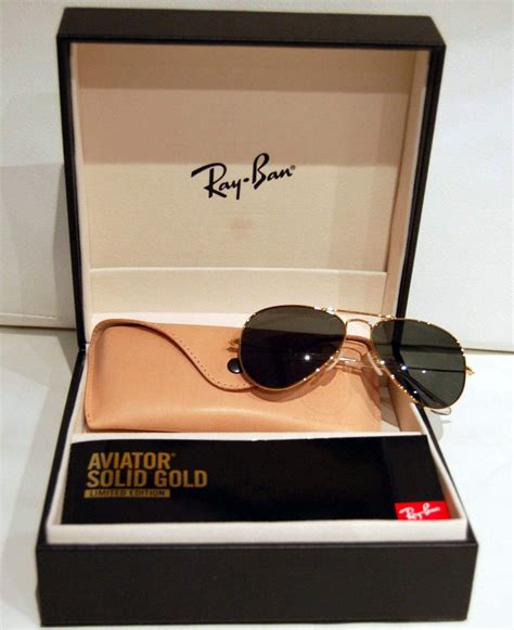 solid gold ray bans.